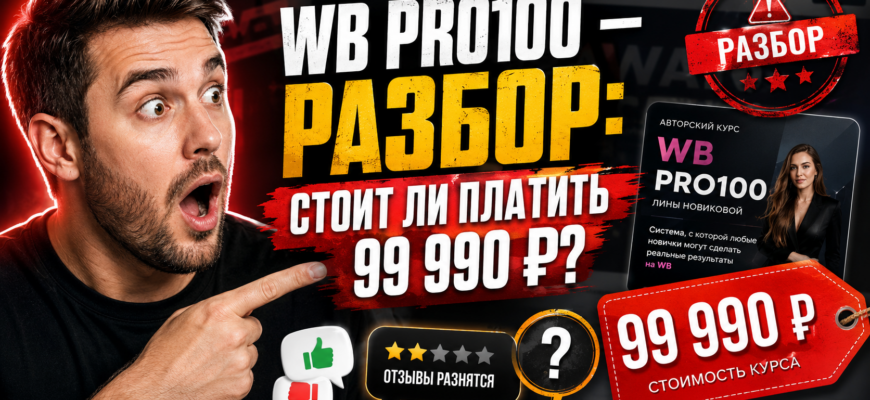 Разберите с нами курс Wb про100 и узнайте о скрытых рисках, реальных отзывах и подводных камнях. Поддержите свои финансовые решения.