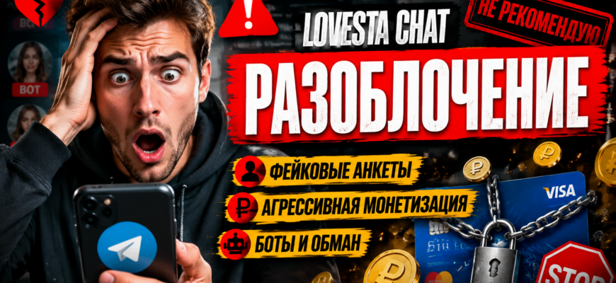 Узнайте о рисках платформы Lovesta Chat. Проверьте, стоит ли доверять ей для знакомств, и как избежать обмана.