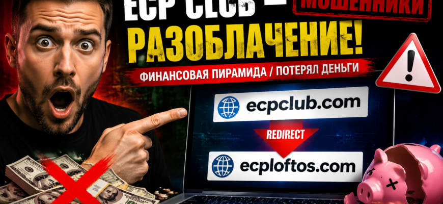 Узнайте, как ECP Club обманывал людей и почему стоит остерегаться подобных проектов. Подробный обзор и отзывы пострадавших!