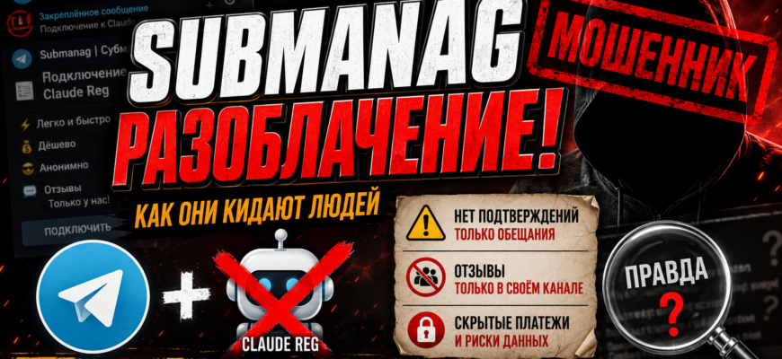 Узнайте правду о Submanag и его связи с мошенническим ботом. Мы раскрываем схемы обмана и делимся реальными отзывами пользователей.