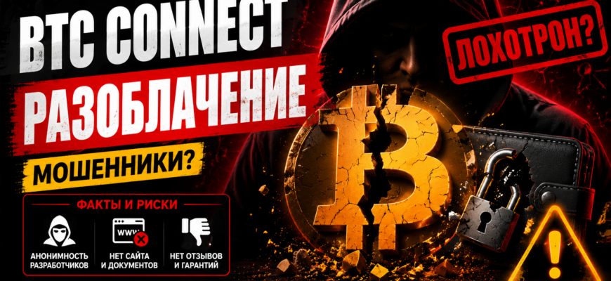 В этом посте мы анализируем Btc Connect и его риски. Узнайте, действительно ли сервис безопасен или это лишь ловушка для доверчивых клиентов.