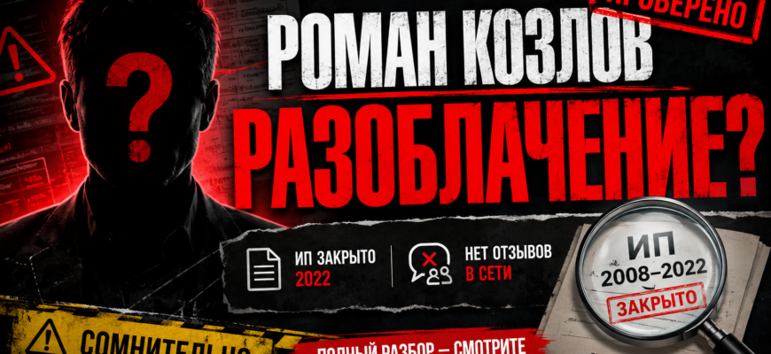 Узнайте, почему сотрудничество с Романом Козловым может быть рискованным. Читайте наш анализ и советы по защите от мошенников.