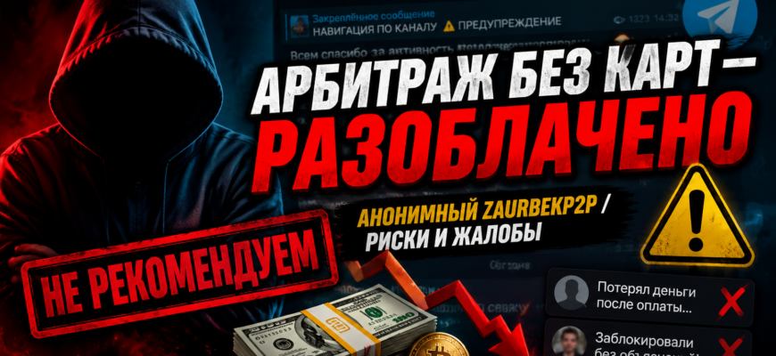 Изучите риски и отзывы о Telegram-канале Арбитраж без карт. Узнайте, как распознать мошенничество и защитить свои деньги.