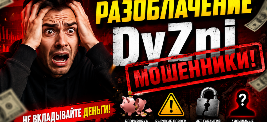 DyZni – мошенническая платформа. Узнайте, как распознать обман, читать отзывы пострадавших и защитить свои деньги от аферистов.
