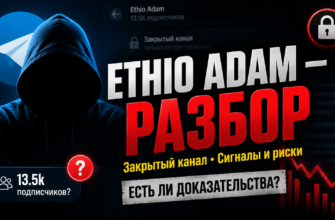 Проверяем Telegram-канал Ethio Adam, предлагающий торговые сигналы. Убедитесь, насколько рисковая схема и как избежать мошенников.