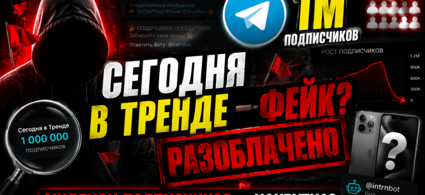 Проверка Telegram-канала Сегодня в Тренде: мы выясняем, насколько это надежный проект. Убедитесь в рисках и признаках мошенничества.