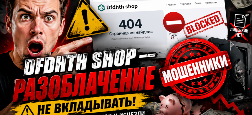 Обзор мошеннического брокера Dfdhth shop. Узнайте, как избежать обмана и защитить свои средства от аферистов и ложных обещаний.