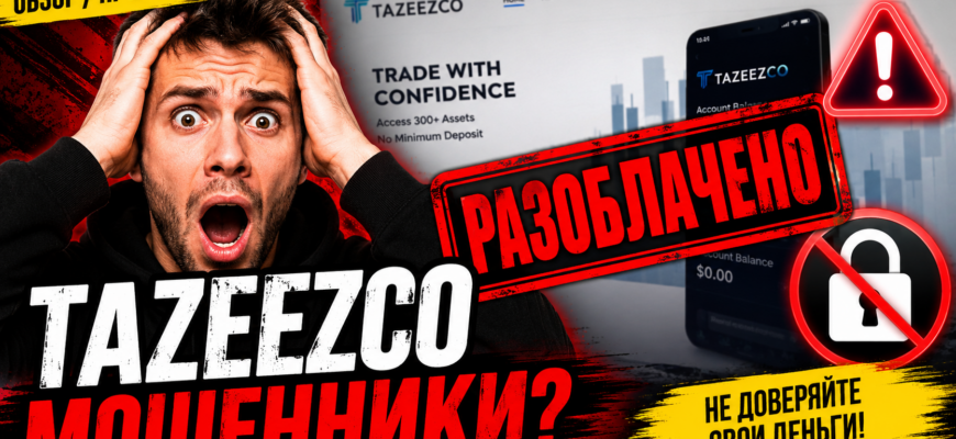Узнайте правду о Tazeezco. Мы разоблачаем ловушки брокера и делимся отзывами пострадавших. Проверяйте свои инвестиции!
