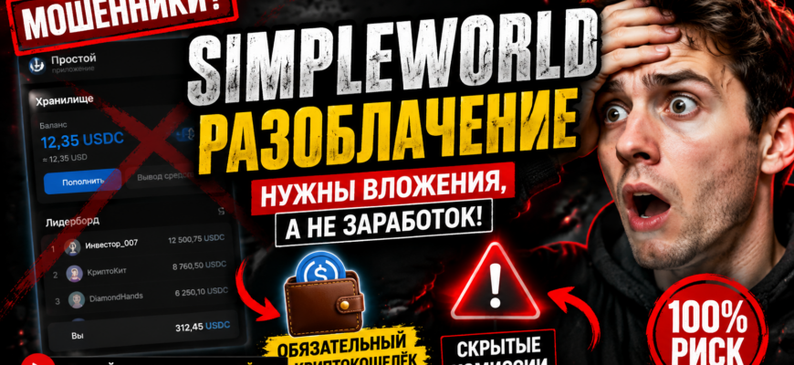 Разберитесь, какие риски скрывает SimpleWorld Simple App. Узнайте, как избежать обмана и защитить свои средства от финансовых ловушек.