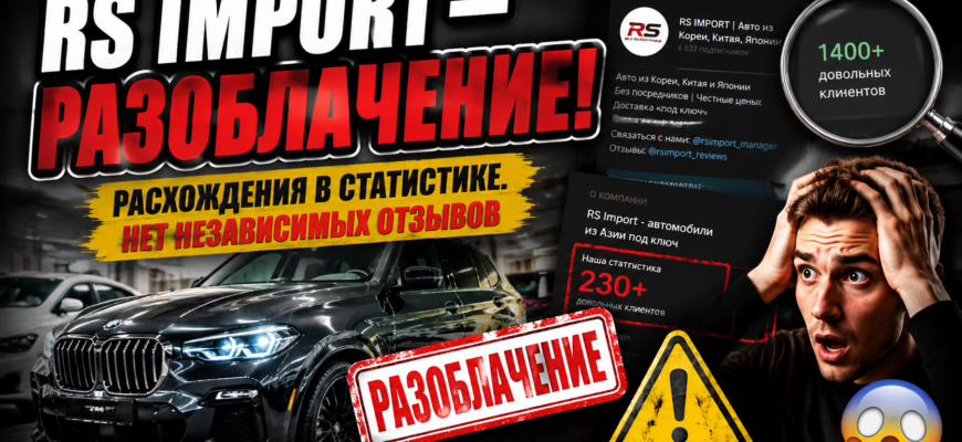 Проверьте, как RS Import работает с автомобилями из Европы и какие скрытые риски ждут клиентов. Узнайте, как избежать мошенников!