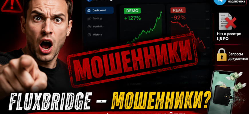 Обзор шокирующих методов FluxBridge: от ложного успеха до потери средств. Узнайте, как избежать обмана и защитить свои деньги.