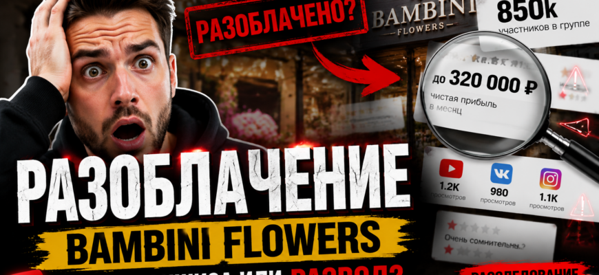 Обзор франшизы Bambini Flowers: как не попасться на уловки и проверить обещания о прибыли и успехе. Узнайте, что скрывается за их статистикой.