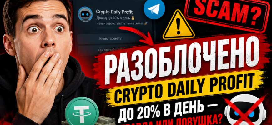 Вы узнали о подозрительном проекте Crypto Daily Profit? В статье раскрываем правду, предупреждая о возможных рисках и ловушках.
