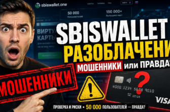 Откройте правду о Sbiswallet. Узнайте, почему этот сервис может быть опасным для ваших денег. Читайте наш подробный обзор.