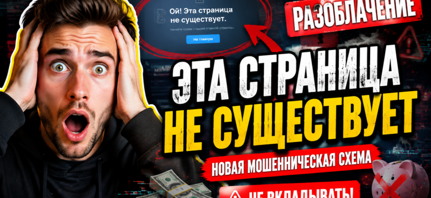 Узнайте, как распознать мошеннические схемы по фразе 'Эта страница не существует'. Читайте наш обзор и защищайте свои деньги!