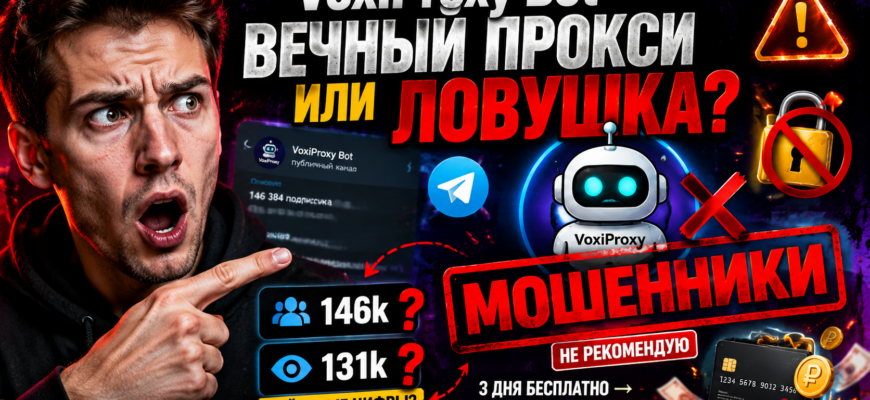 Узнайте правду о VoxiProxy Bot. Обзор, анализ мошеннических схем и реальных проблем пользователей. Защитите свои деньги от обмана!