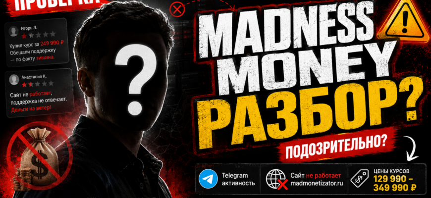 Узнайте правду о проекте Madness Money. Мы разоблачаем обман, делимся отзывами и предостерегаем от мошенничества в интернет-заработке.