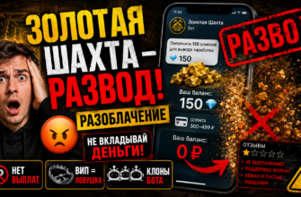 Узнайте правду о проекте Золотая шахта. Почему пользователи не смогли вывести свои средства и как распознать мошенничество.