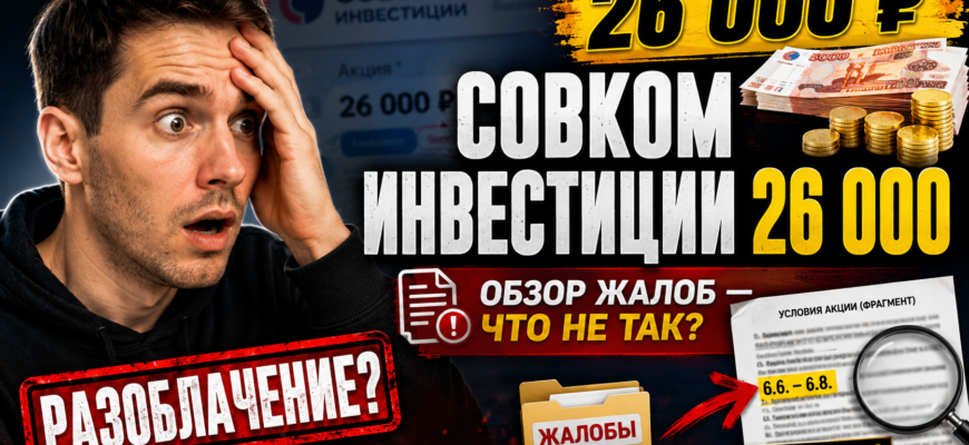 Разоблачение акции Совкомбанк 26000. Узнайте правду о мошеннических схемах, условиях участия и реальных отзывах пострадавших.
