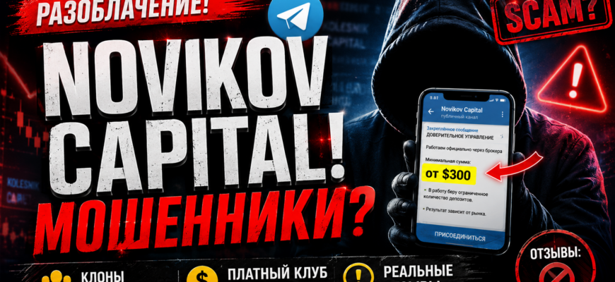 Читать о рисках и мошенничестве в проекте NOVIKOV CAPITAL. Узнайте, как защититься от обмана и получить важные советы по инвестициям.