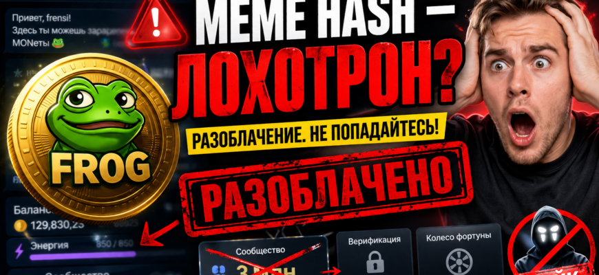 Обзор приложения Meme Hash: разоблачаем мошеннические схемы, делаем выводы и предупреждаем о рисках вложений.