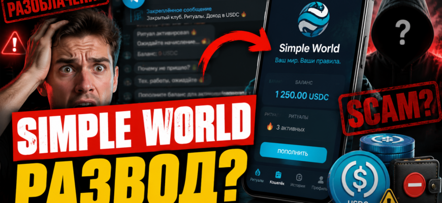 Узнайте об опасностях проекта Simple World, как избежать обмана и защитить свои средства от схем заработка на ритуалах.