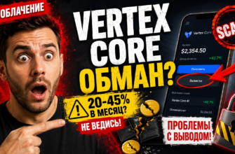 Узнайте о рисках и обмане в проекте Vertex Core. Читайте наш отзыв и защитите свои инвестиции от мошенников.