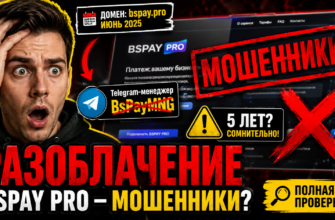 Узнайте риски и признаки мошенничества BSPAY PRO. Какие советы помогут защитить ваши средства от обмана? Читайте наш детальный обзор!