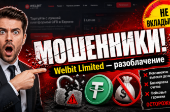 Обзор брокера Welbit Limited: узнайте, как распознать мошенничество и защитить свои средства с помощью нашего анализа отзывов пользователей.