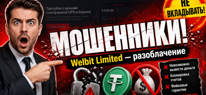 Обзор брокера Welbit Limited: узнайте, как распознать мошенничество и защитить свои средства с помощью нашего анализа отзывов пользователей.