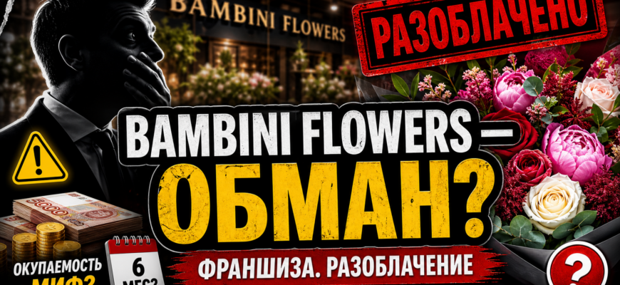 Изучите риски и настоящую прибыль франшизы Bambini Flowers. Узнайте, как избежать мошенничества в цветочном бизнесе!