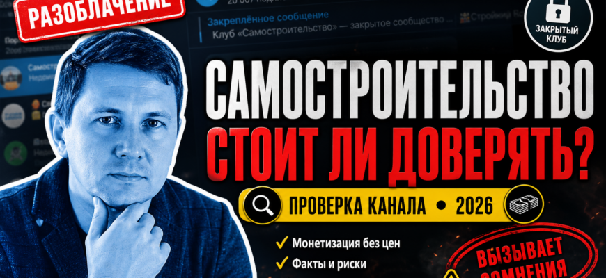 Узнайте, почему телеграм-канал Самостроительство вызывает вопросы. Читайте отзывы и советы по распознаванию мошенничества!