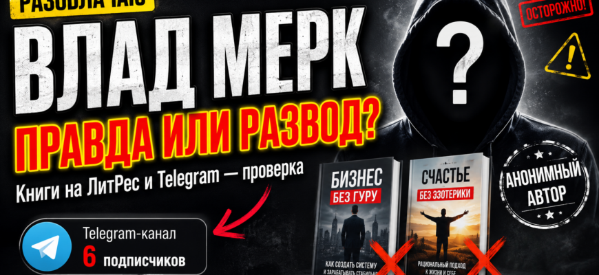 Проверяем анонимного автора Влада Мерка и его книги. Узнайте, как избежать обмана и распознать мошенничество в бизнесе.