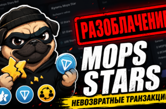 Проверяем Mops Stars на честность. Узнайте признаки мошенничества и стоит ли доверять Telegram-боту для покупок цифровых активов.