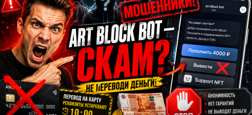 Разоблачение проекта Art Block bot: узнавайте признаки мошенничества, советы по защите и реальные отзывы пользователей.