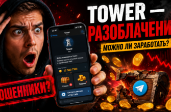 Изучаем проект Tower в Telegram: какие риски и реальный заработок. Узнайте, стоит ли доверять этому приложению.