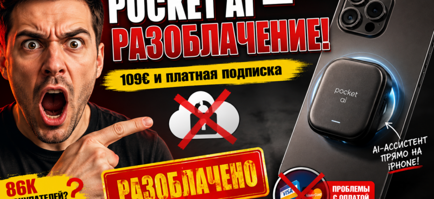 Проверяем Pocket AI. Узнайте о рисках и проблемах с устройством, хайпе вокруг ИИ и скрытых подписках!