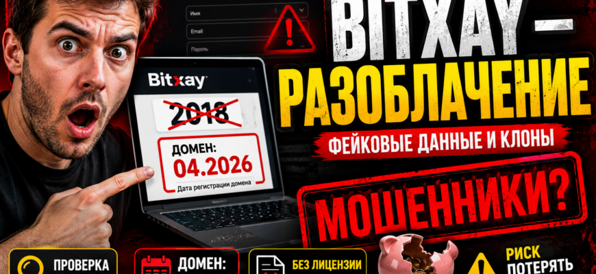 Узнайте правду о Bitxay - новом мошенническом проекте, который крадет деньги у трейдеров. Какие признаки обмана вам нужно знать?
