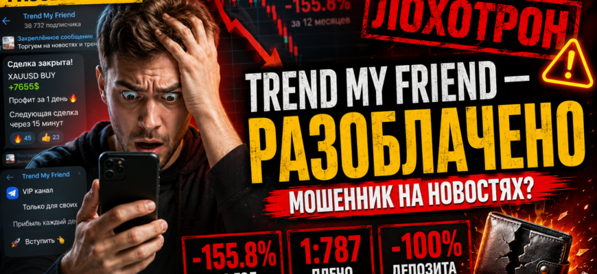 Обзор Telegram-канала Trend My Friend: развенчиваем мифы о легком заработке на трейдинге, риски и факты о мошенничестве.