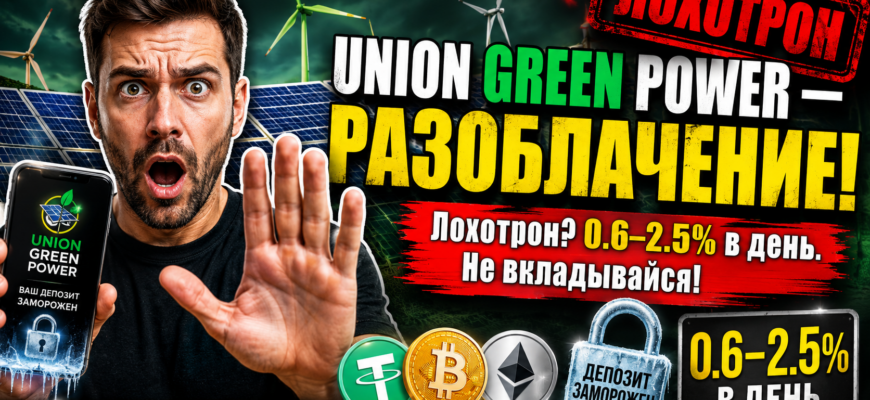 Узнайте правду об Union Green Power, раскрывая сомнительные схемы и признаки мошенничества, чтобы защитить свои инвестиции.