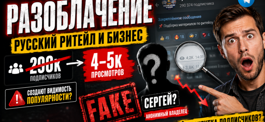 Разоблачаем сомнительный телеграм канал Русский ритейл и бизнес. Какие риски и скрытые мошенничества могут ждать подписчиков? Узнайте все!