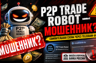 Разоблачение Telegram-канала P2P Trade Robot. Узнайте, как избежать финансовых пирамид и защитить свои деньги!