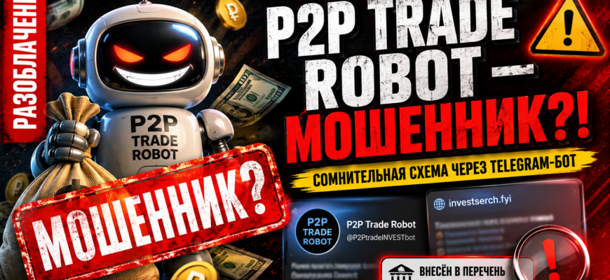 Разоблачение Telegram-канала P2P Trade Robot. Узнайте, как избежать финансовых пирамид и защитить свои деньги!
