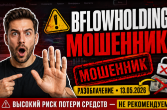 Обман Bflowholdings под маской легального проекта. Узнайте признаки мошенничества и как защитить свои деньги от аферистов.