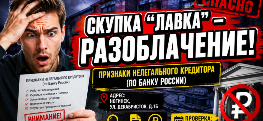 Проверьте скупку Лавка: что скрывается за обещаниями легких денег и как избежать мошенничества. Узнайте, как защитить свои финансы!