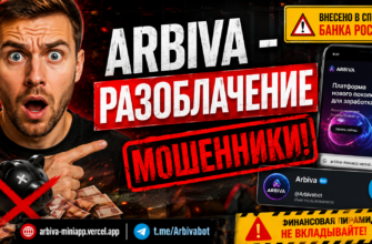 Подробный анализ проекта Arbiva, включая признаки мошенничества и советы по защите от финансовых пирамид.