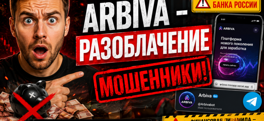 Подробный анализ проекта Arbiva, включая признаки мошенничества и советы по защите от финансовых пирамид.