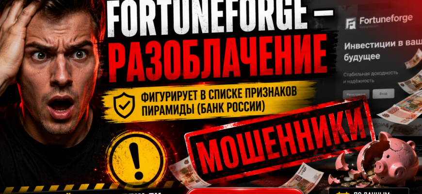 Сомнительная платформа Fortuneforge вызывает опасения. Узнайте, как распознать мошенничество и защитить свои финансы.