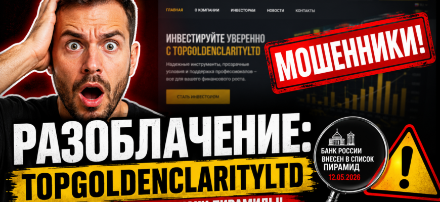 Узнайте правду о Topgoldenclarityltd. Обзор признаков мошенничества и советы по защите от обмана. Читайте наш анализ и делитесь своим опытом!