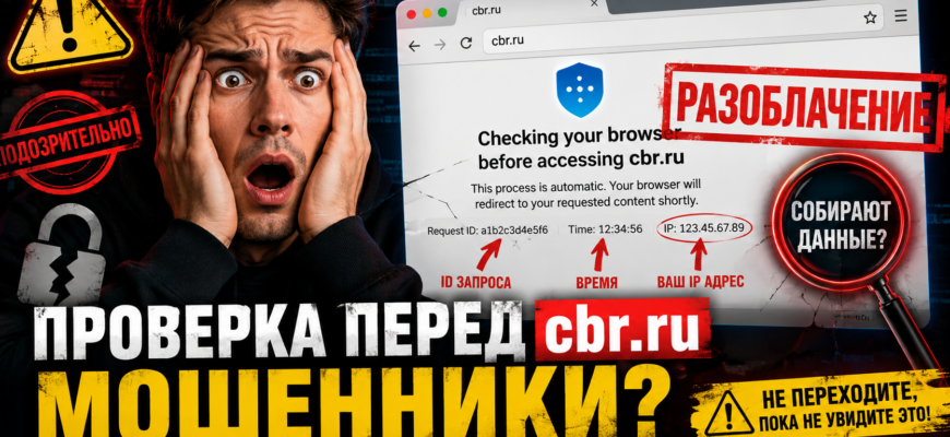 Что значит сообщение о проверке браузера перед доступом к cbr.ru? Узнайте, какие риски это может скрывать и как защитить свои данные.